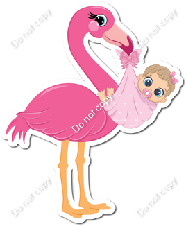 Flamingo Light Skin Tone Baby Girl w/ Variants