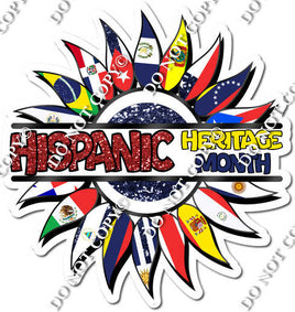 Hispanic Heritage - Hispanic Heritage Statement - Flower w/ Variants