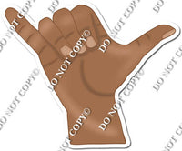 The Shaka Hand Signal - Surfer w/ Multiple Colors