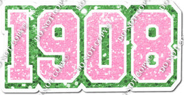 Baby Pink & Lime - 1908 Statement