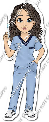 Nurse Holding a Needle w/ Variants