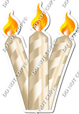 Flat - Champagne - Candle Bundle Style 2 w/ Variants