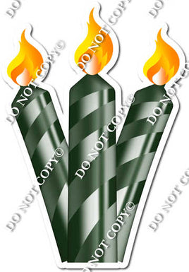 Flat - Hunter Green - Candle Bundle Style 2 w/ Variants