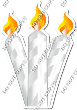 Flat - White - Candle Bundle Style 2 w/ Variants