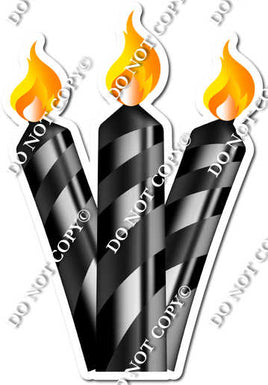 Flat - Black - Candle Bundle Style 2 w/ Variants