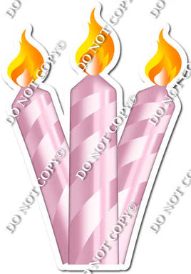 Flat - Baby Pink - Candle Bundle Style 2 w/ Variants