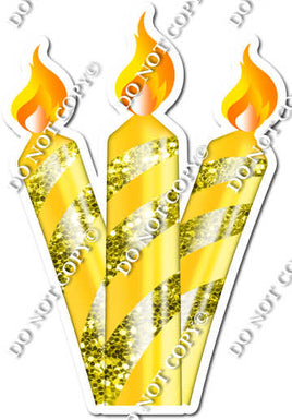 Sparkle - Yellow - Candle Bundle Style 2 w/ Variants