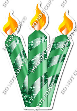 Sparkle - Green - Candle Bundle Style 2 w/ Variants