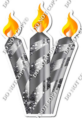 Sparkle - Silver - Candle Bundle Style 2 w/ Variants