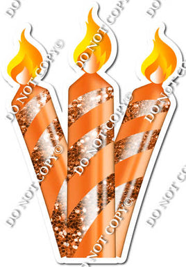 Sparkle - Orange - Candle Bundle Style 2 w/ Variants