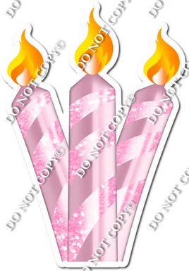 Sparkle - Baby Pink - Candle Bundle Style 2 w/ Variants