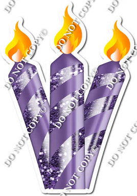 Sparkle - Purple - Candle Bundle Style 2 w/ Variants