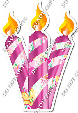 Sparkle - Pink Floral - Candle Bundle Style 2 w/ Variants