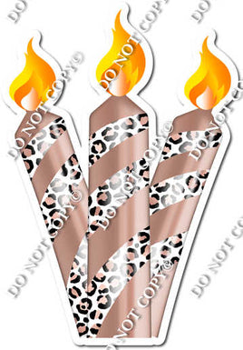 Sparkle - White Leopard - Candle Bundle Style 2 w/ Variants