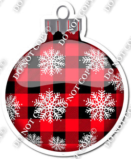 Sparkle Buffalo - Snowflakes - Christmas Ornament / Ball w/ Variants