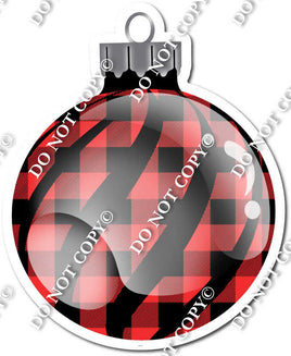 Sparkle Buffalo - Horizontal Swirls - Christmas Ornament / Ball w/ Variants