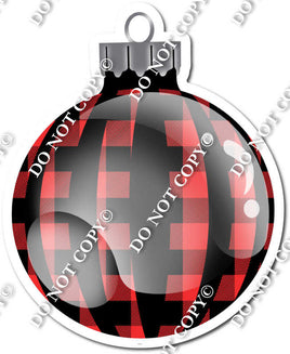 Sparkle Buffalo - Vertical Lines - Christmas Ornament / Ball w/ Variants