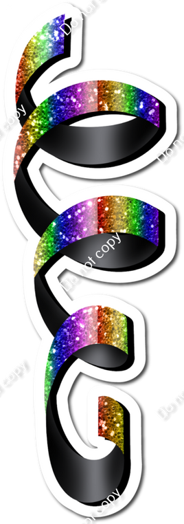 Sparkle Rainbow & Black w/ Variants - Style 2