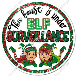 Light Skin Boy & Girl Elf Surveillance Circle Statement w/ Variants