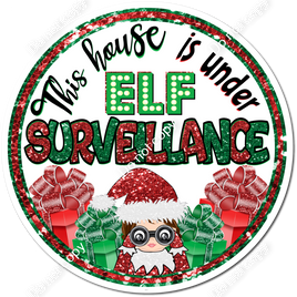 Light Skin Girl Elf Surveillance Circle Statement w/ Variants