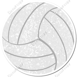 Volley Ball - White Sparkle w/ Variants