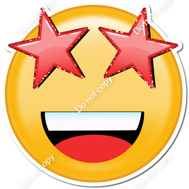 Emoji with Red Star Eyes w/ Variants