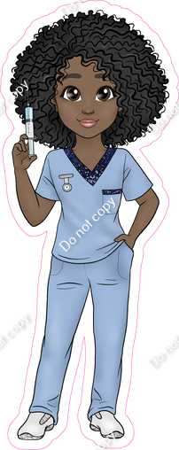 Dark Skin Tone Female Nurse / Doctor w/ Variants