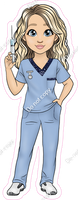 Light Skin Tone Blonde Female Nurse / Doctor w/ Variants