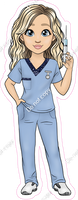 Light Skin Tone Blonde Female Nurse / Doctor w/ Variants