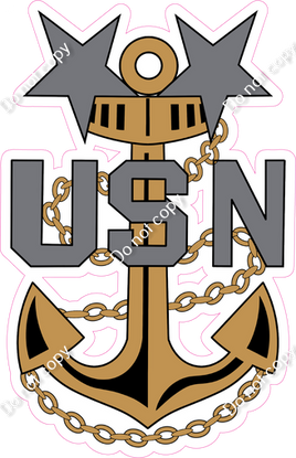 US Navy Master Chief Collar Emblem w/ Variants