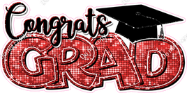 Red - Disco - Congrats Grad Statement w/ Variants