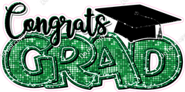 Green - Disco - Congrats Grad Statement w/ Variants