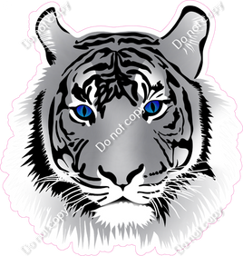 White Tiger Head - General Mascot