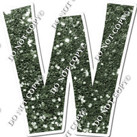 18" KG Individual Sparkle Sage - Alphabet Pieces