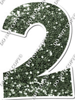 23.5" KG Individual Sparkle Sage - Numbers, Symbols & Punctuation
