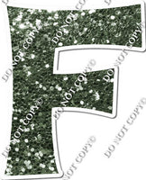 18" KG Individual Sparkle Sage - Alphabet Pieces