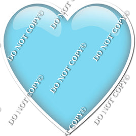 Flat - Baby Blue Heart - Style 1