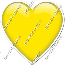 Flat - Yellow Heart - Style 1