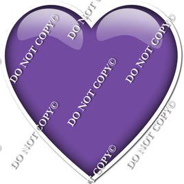 Flat - Purple Heart  - Style 1