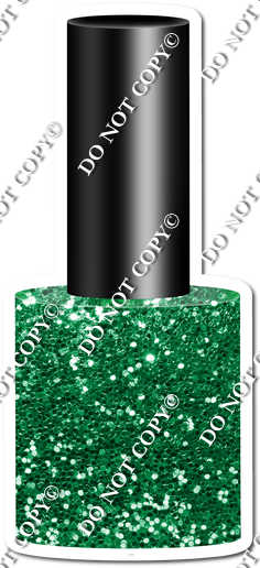 Sparkle Green Nail Polish w/ Variant