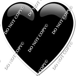 Flat - Black Heart - Style 1