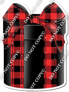 Red Plaid Present - Style 3