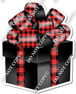 Red Plaid Present - Style 2