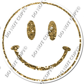 Sparkle Gold & White Smiley Face w/ Variants