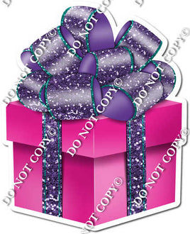 Sparkle - Pink, Purple & Teal Present - Style 2
