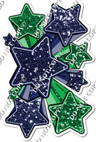 XL Star Bundle - Navy Blue & Green