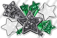 XL Star Bundle - Silver, White, Green