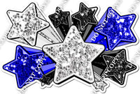 XL Star Bundle - Light Silver, Black, Blue