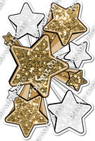 XL Star Bundle - Gold & White