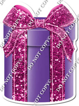 Sparkle - Purple Hot Pink & Baby Pink Present - Style 3